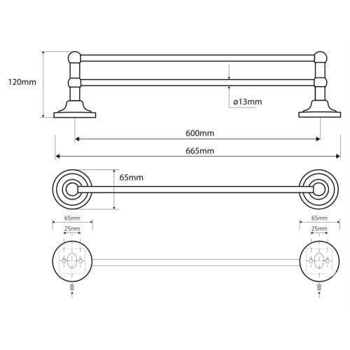 Полотенцедержатель Retro Bemeta 1...
