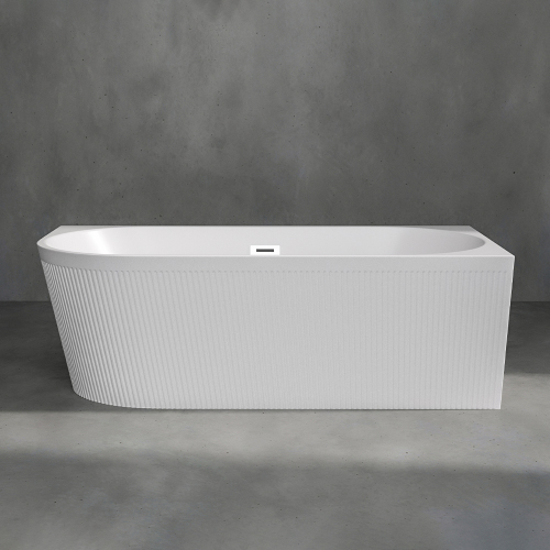 Акриловая ванна AVS Селена 170x80 R белая рифленая, с донным клапаном