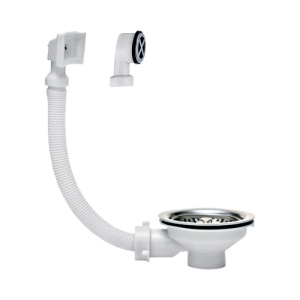 Выпуск для мойки с нержавеющей чашей с двумя переливами Wirquin