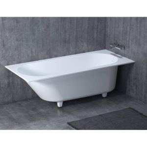 Ванна из искусственного камня Salini Ornella KIT S-Stone 170x75 белая матовая, с ножками