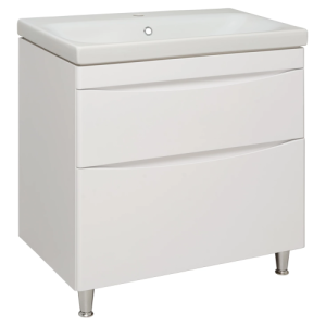 Тумба с раковиной Runo Афина Moduo 80 белая