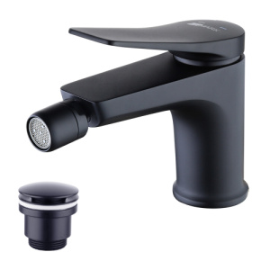 Смеситель для биде Lemark Bronx LM3708BL черный матовый