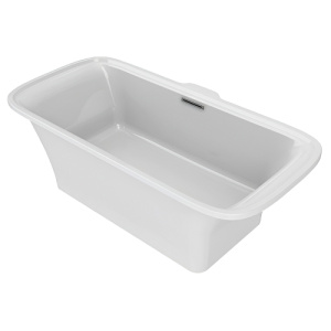 Ванна из искусственного камня Jacob Delafon Elite Flight 180x85 белая с ножками