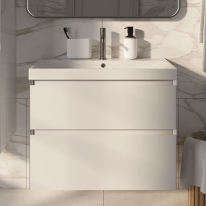 Тумба с раковиной AVS Гармония SL 80 белая