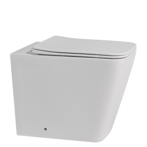 Унитаз приставной белый безободковый Rechteck  ABBER