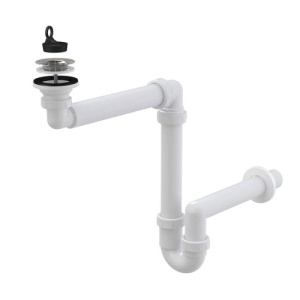 A413 Сифон для умывальника экономящий пространство D 63 ALCAPLAST