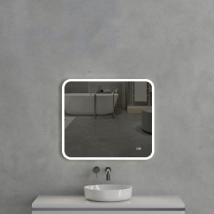 Зеркало с подсветкой AVS Байкал 80x70 см, антипар