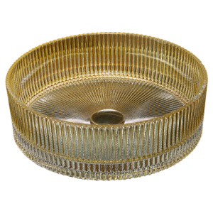 Раковина AVS Изабель 36x36 коньячная